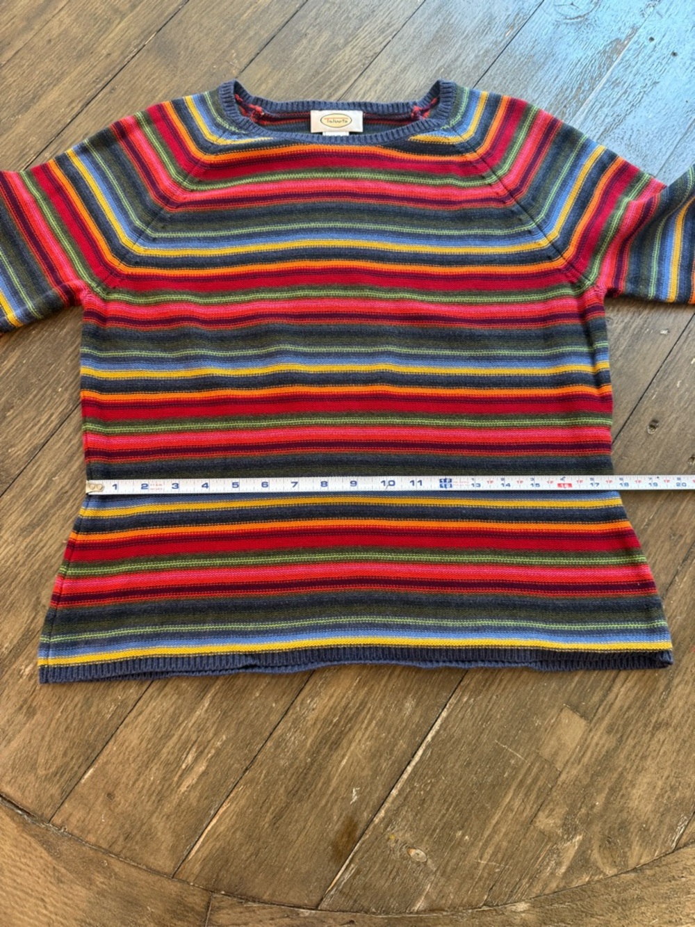 Talbots Multicolor Striped Crewneck Sweater Size Large - Picture 10 of 10